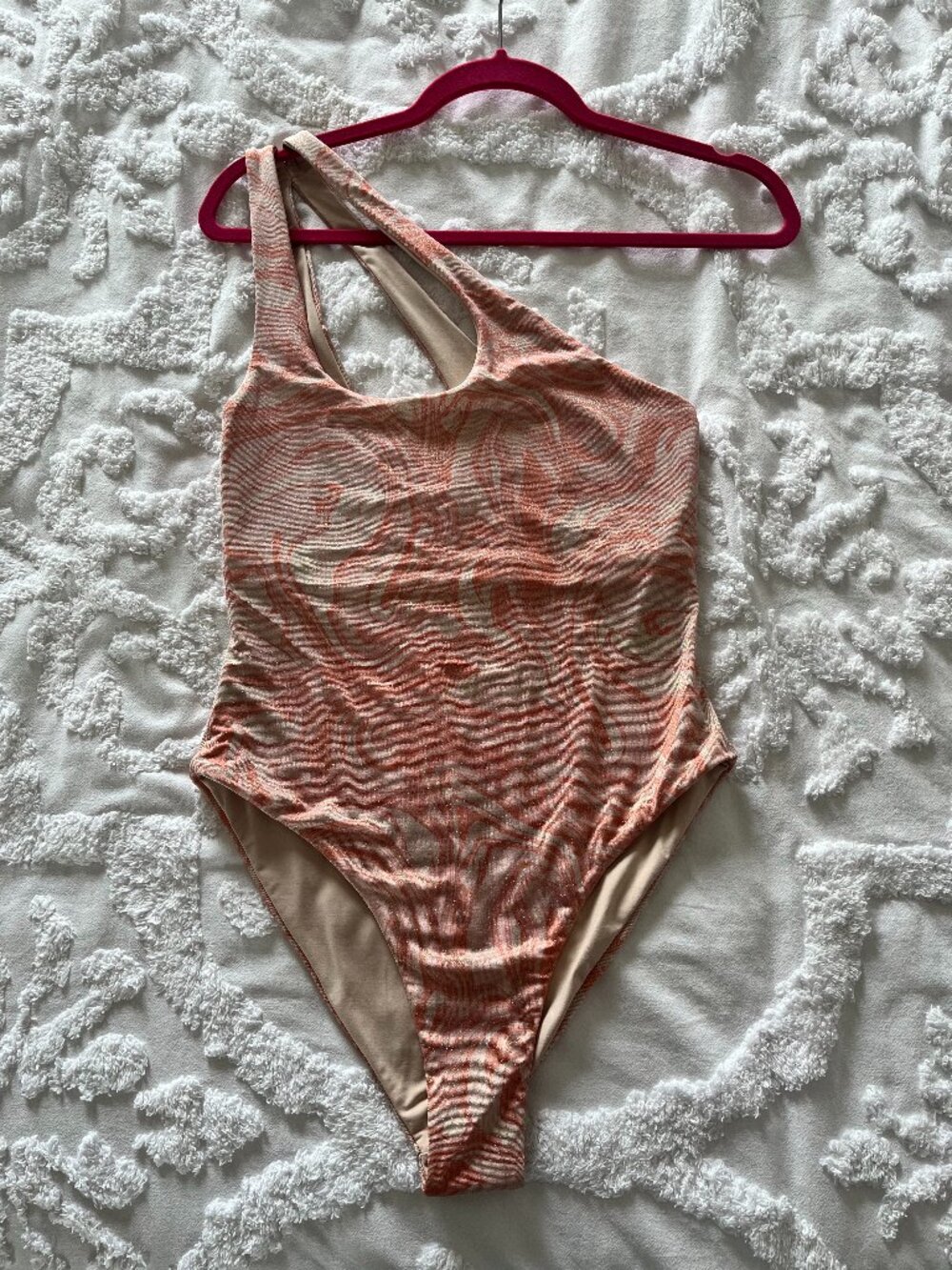 L*Space Shimmer All Swirled Up Pheobe One Piece Swimsuit Size 10